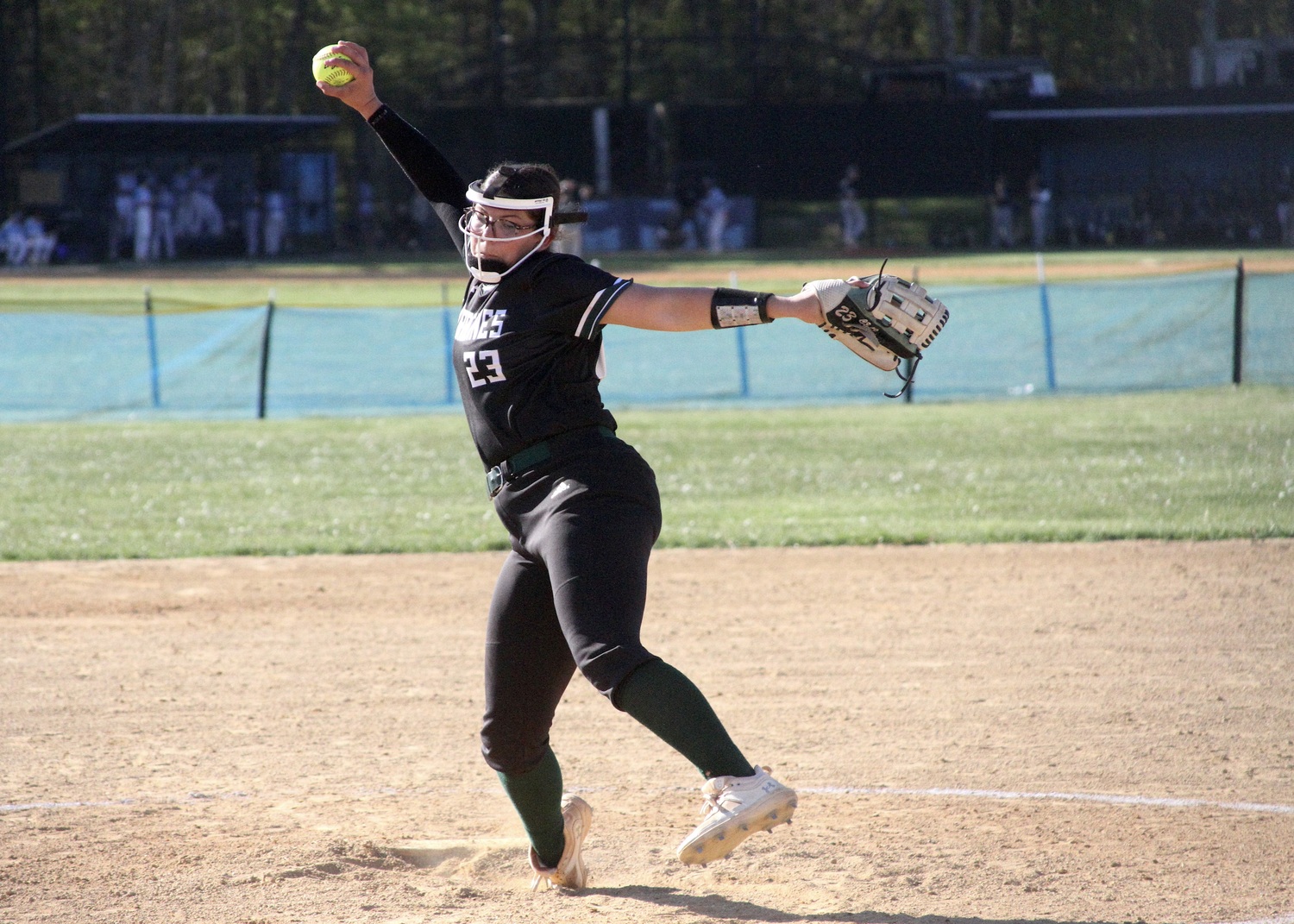 Sophomore starting pitcher Addison Celi recorded 200 strikeouts for the third straight season in a 13-1 win over Rocky Point May 7. DESIRÉE KEEGAN