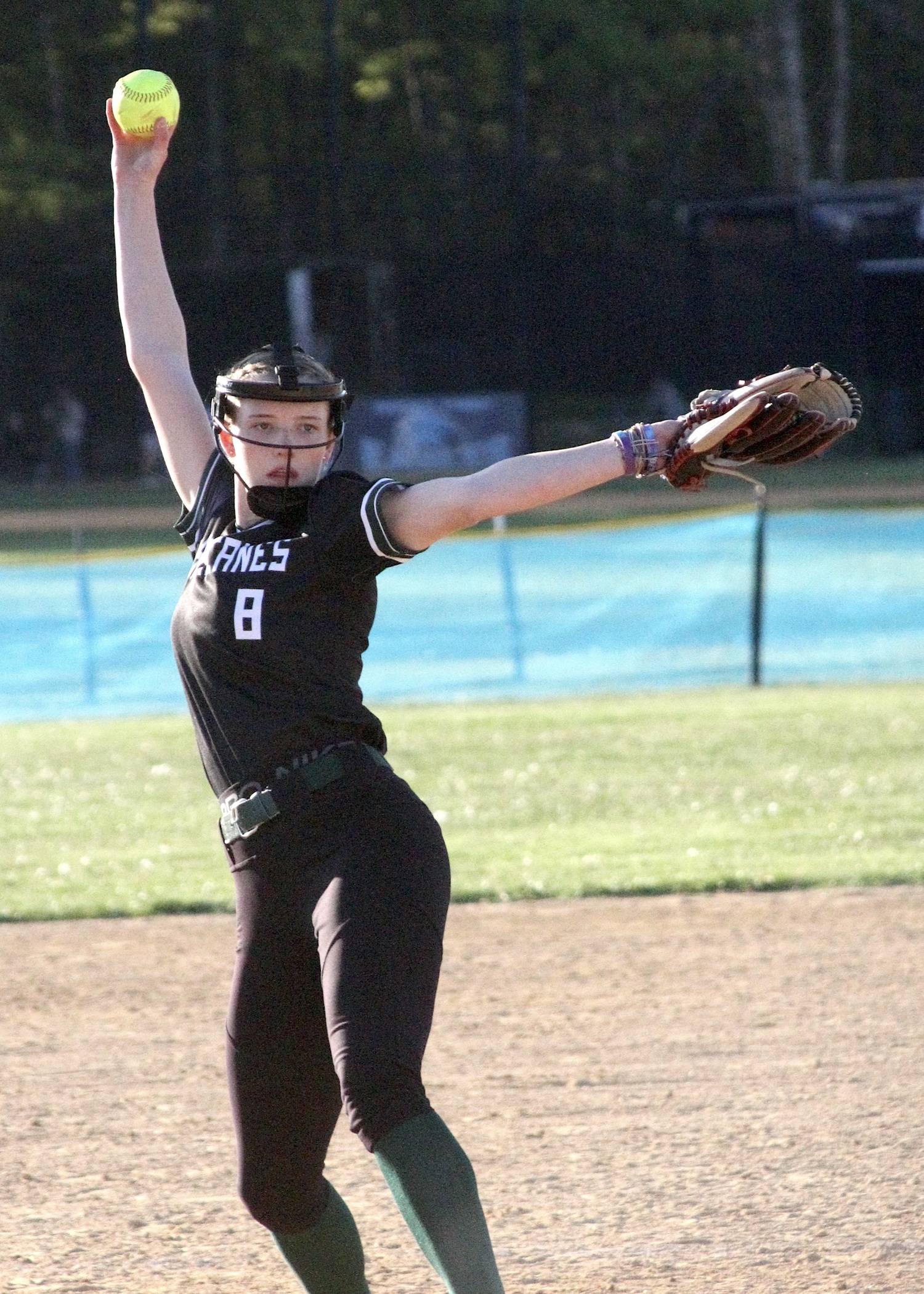 Senior pitcher Rosalie Judd closes out the game against Rocky Point. DESIRÉE KEEGAN