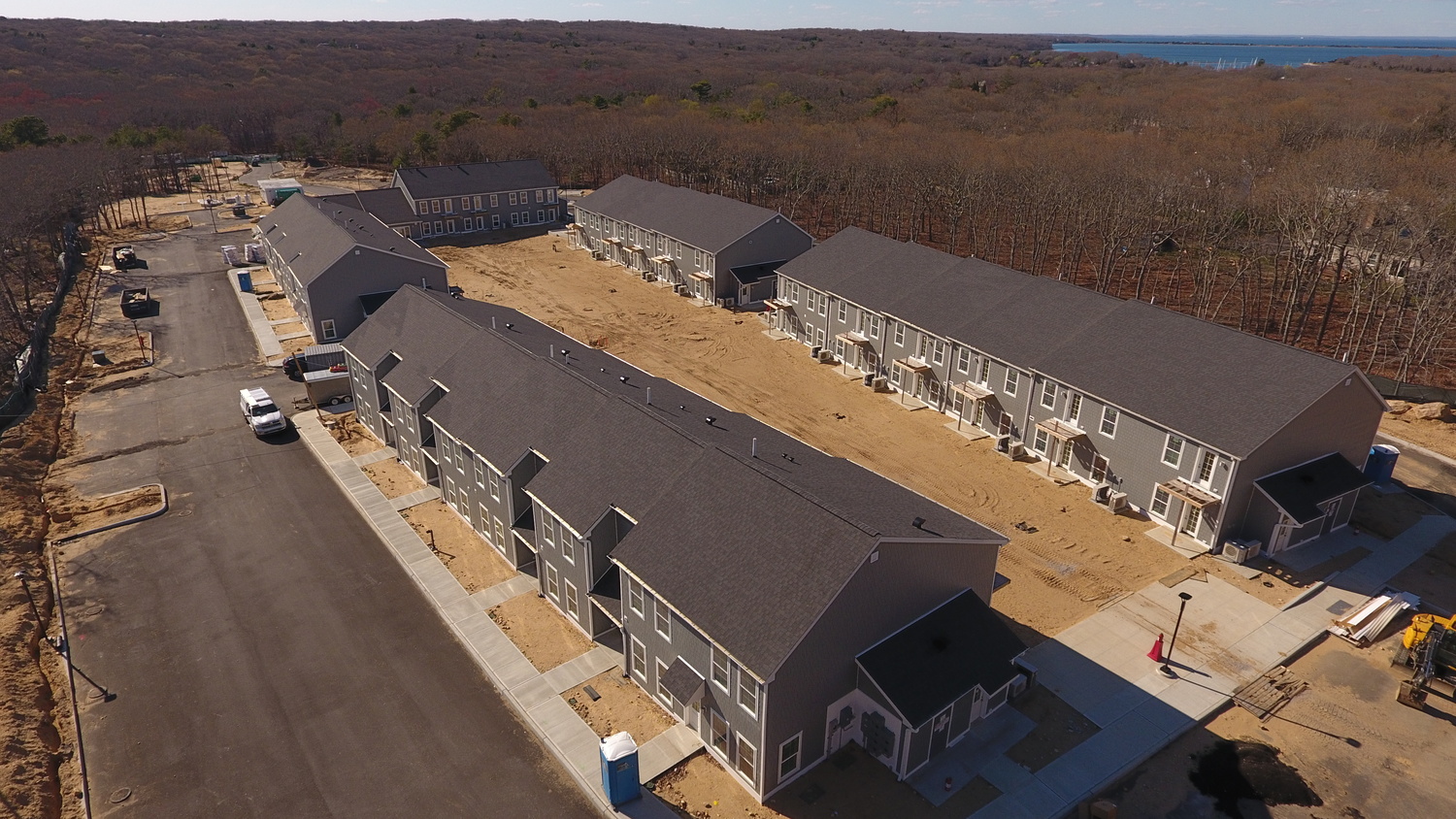 The East Hampton Housing Authority has started taking applications for potential tenants at The Green at Gardiners Point, a 50 unit rental apartment development that will be completed this summer. MICHAEL WRIGHT