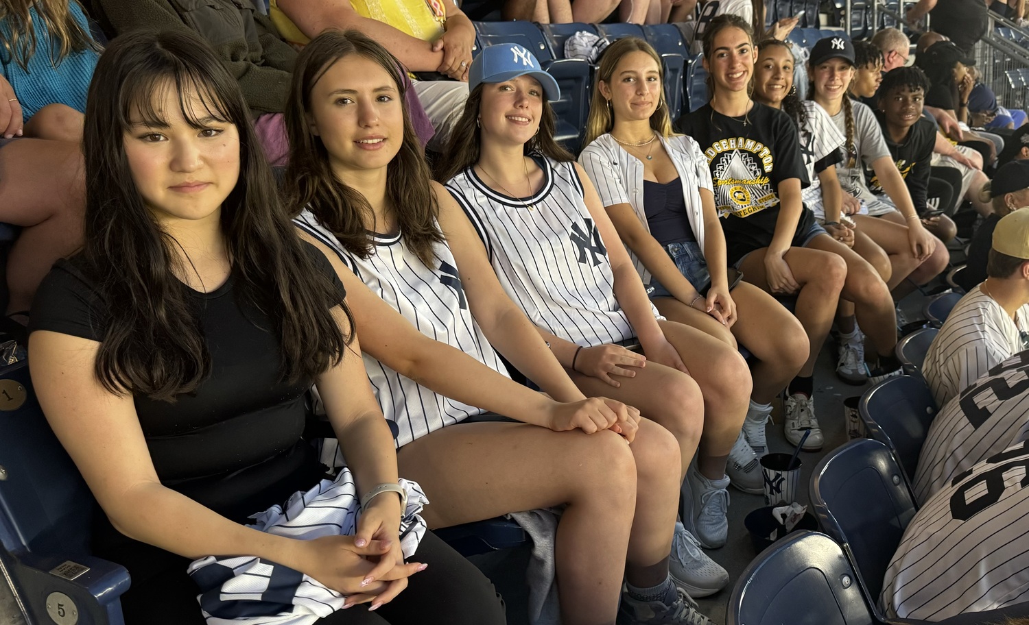 Bridgehampton School students at a recent Yankee baseball game. COURTESY BRIDGEHAMPTON SCHOOL DISTRICT