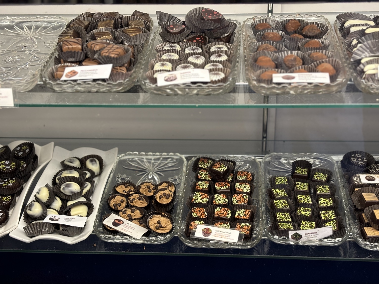 Chocolates discovered in North Hatley. Hannah Sellinger photo