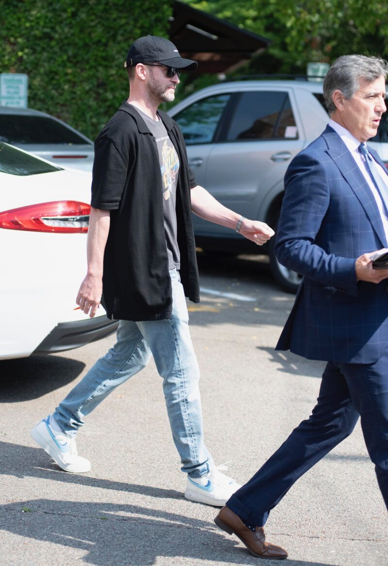 The singer and actor Justin Timberlake was arraigned in Sag Harbor Village Justice Court on Tuesday morning after being charged with DWI by Village Police on Monday night. He was released and left the courthouse with his attorney Edward Burke Jr. before getting into a waiting limousine. DOUG KUNTZ