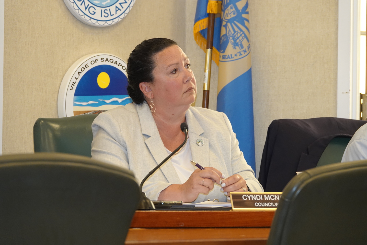 Councilwoman Cyndi McNamara asked that the BESS proposal be paired with hearing on extending the moratorium on such projects so that residents don't have to take time out separately. MICHAEL WRIGHT
