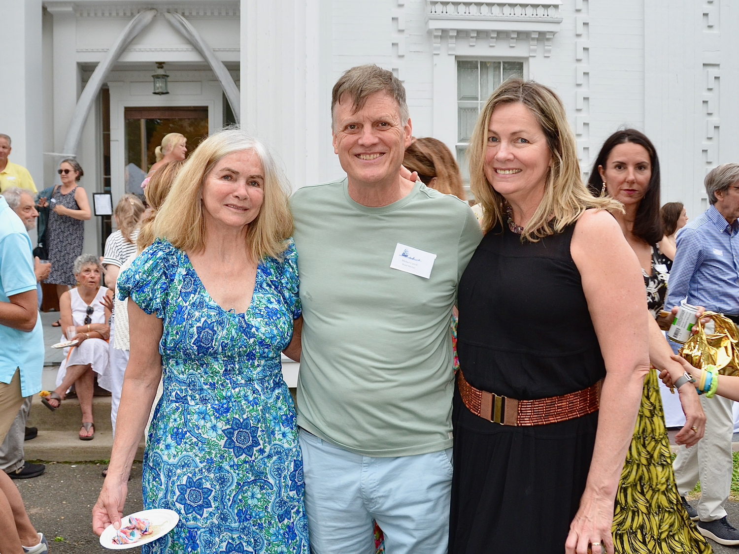 Mary Whelan with Michael and Ellen Carroll at the Sag Harbor Whaling & Historical Museum’s annual 