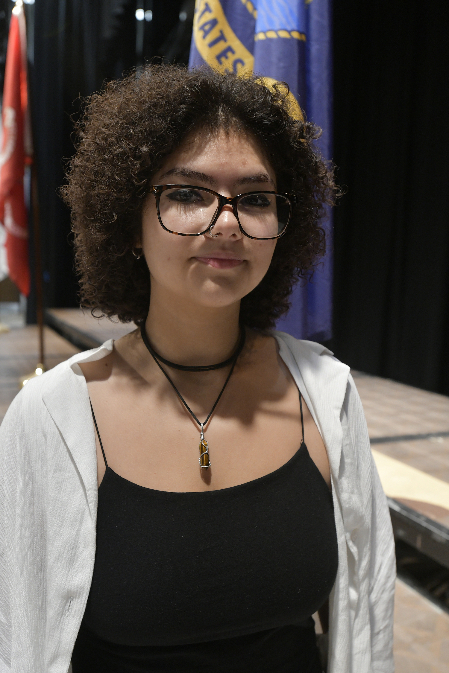 Hampton Bays senior Brizny Valverde, United States Navy.  DANA SHAW