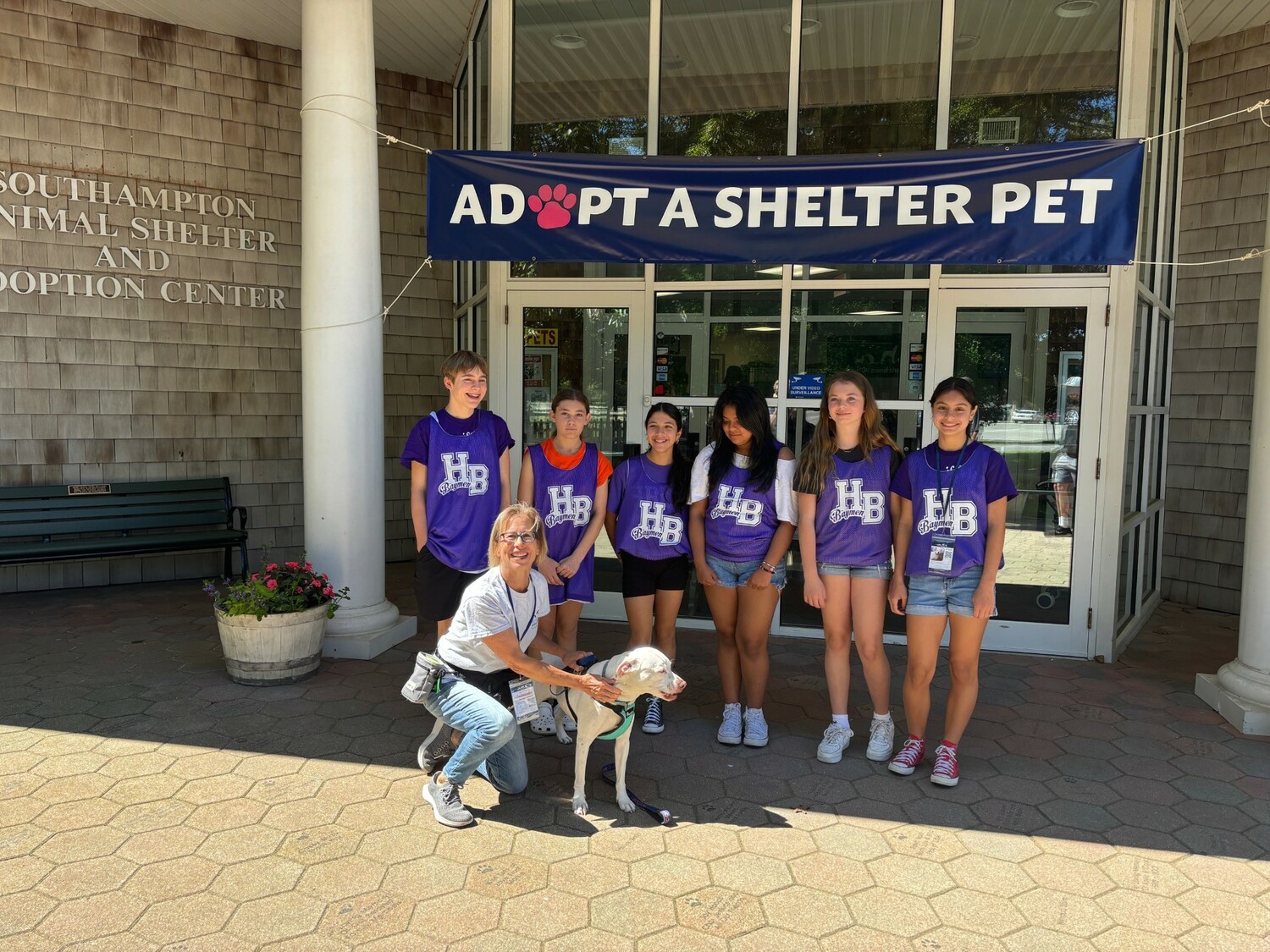Hampton Bays Middle School students participated in a Volunteer Day of Service on June 8. COURTESY HAMPTON BAYS SCHOOL DISTRICT