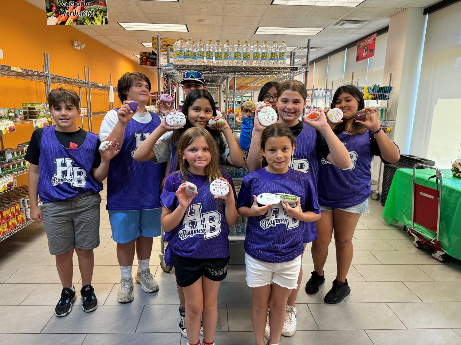 Hampton Bays Middle School students participated in a Volunteer Day of Service on June 8. COURTESY HAMPTON BAYS SCHOOL DISTRICT