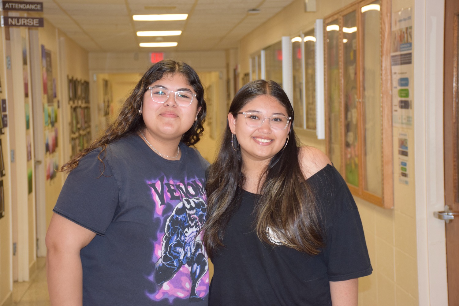 Hampton Bays High School juniors Emily Londono and Emily Tobar Fonseca were nominated for the No Place for Hate Cynthia Marks Student Legacy Award. COURTESY HAMPTON BAYS SCHOOL DISTRICT