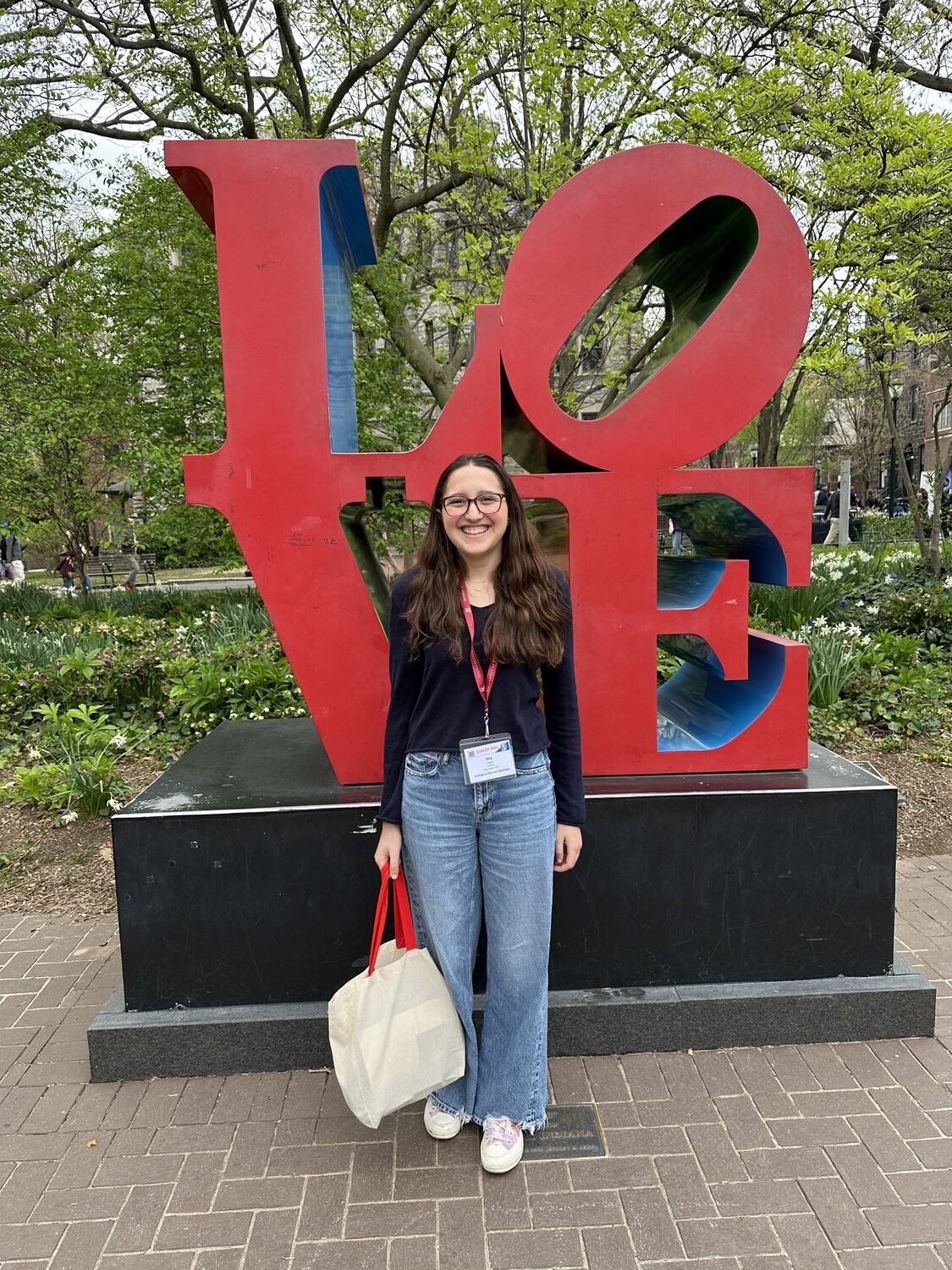 Isabelle Caplin during a visit to the University of Pennsylvania, where she is headed in the fall.