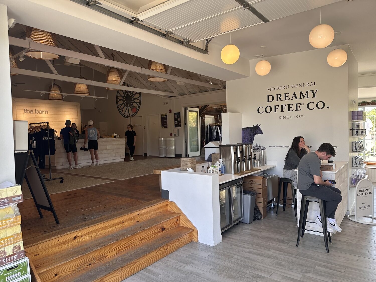 The Dreamy Coffee bar at Soul Cycle in Bridgehampton. Kathryn Menu photo