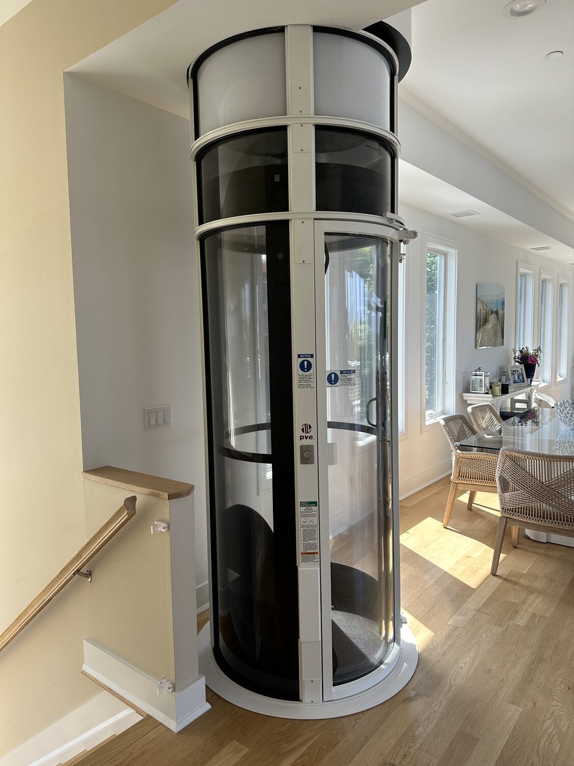 A pneumatic elevator at a home in Westhampton. DAN STARK