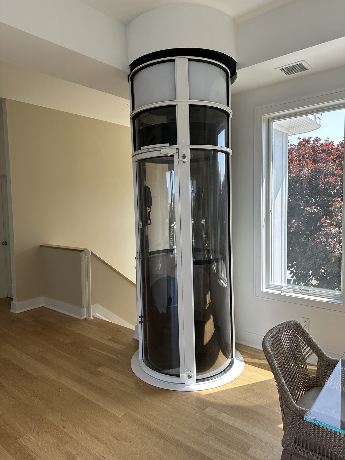 A pneumatic elevator in a home in Westhampton. DAN STARK