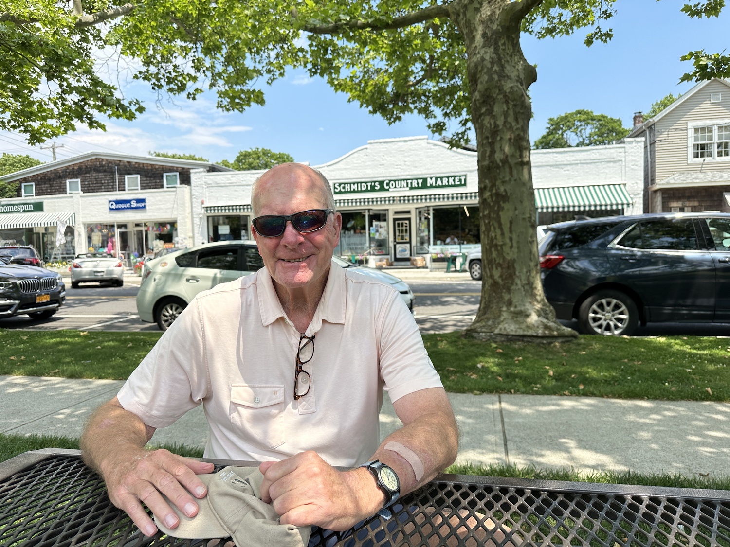 Tides of Time project participant and former Quogue Village Mayor Peter Sartorius. DAN STARK