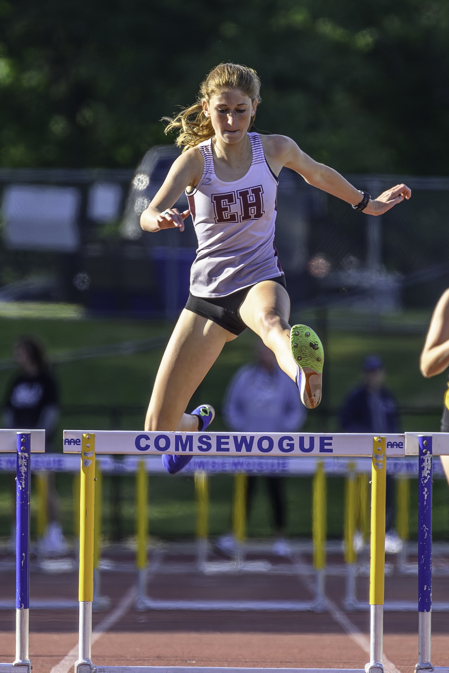 Pierson sophomore Sara O'Brien finished eighth in the county 400-meter intermediate hurdles.   MARIANNE BARNETT