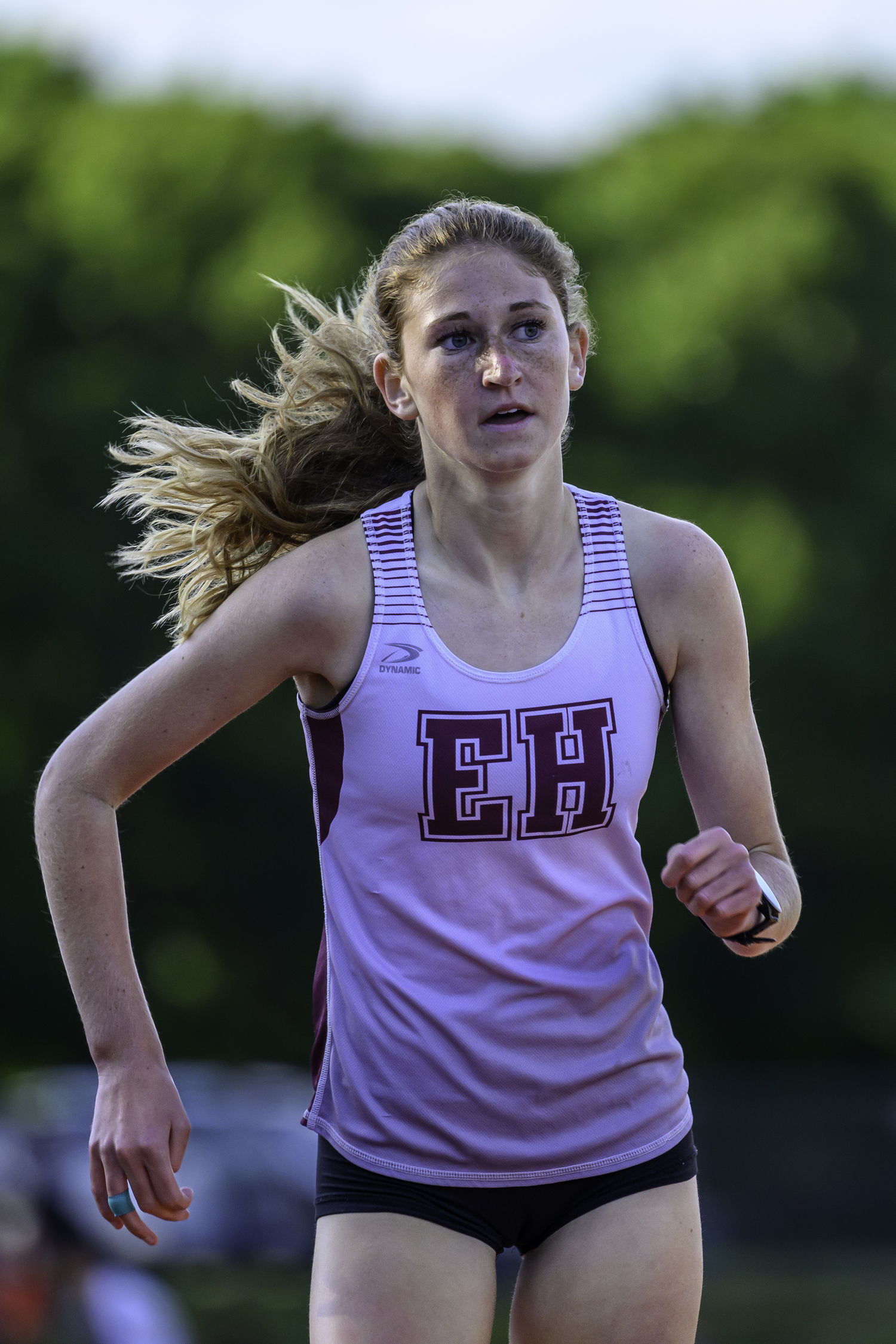 Pierson sophomore Sara O'Brien finished eighth in the county 400-meter intermediate hurdles.   MARIANNE BARNETT
