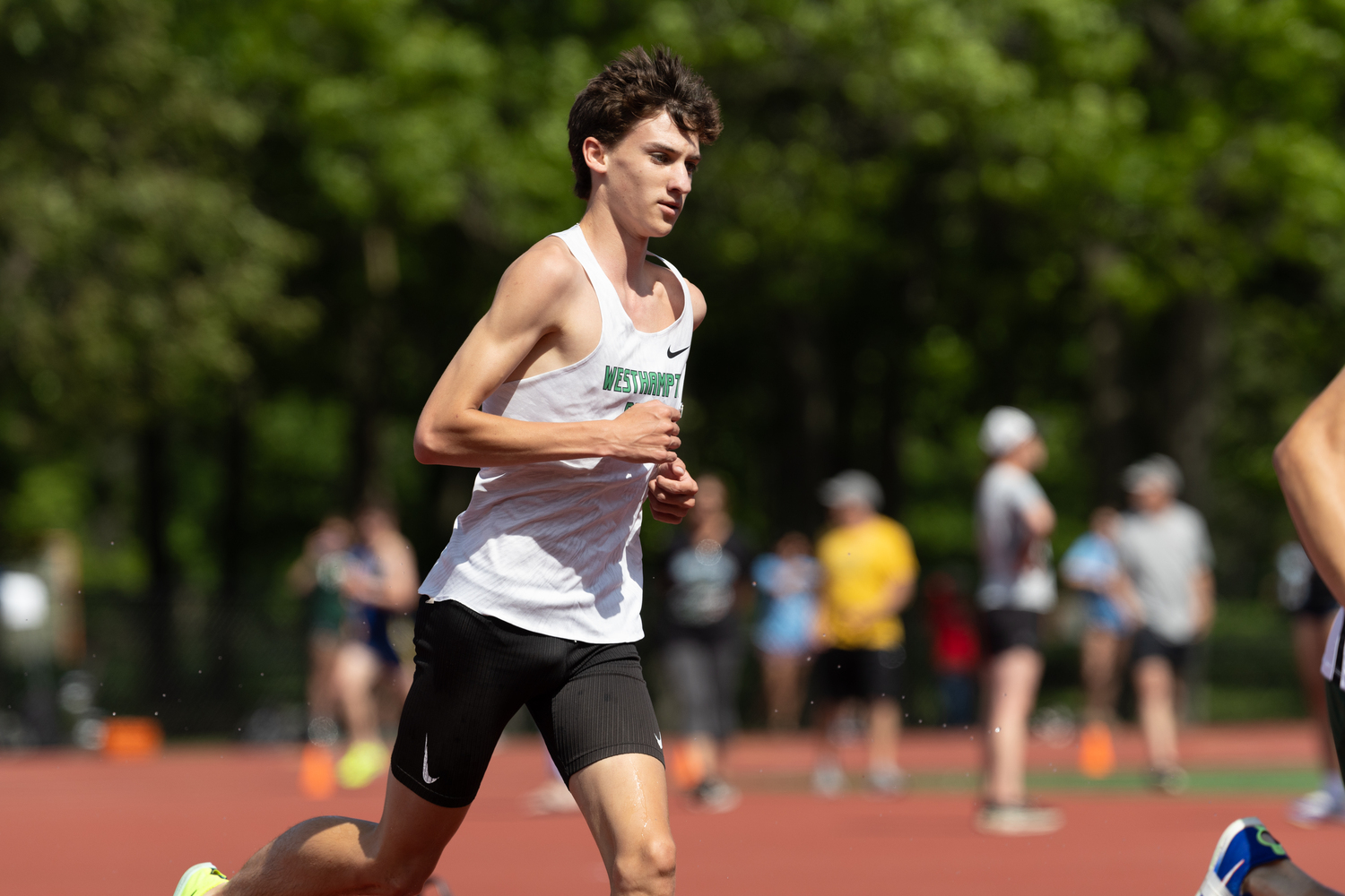Westhampton Beach senior Trevor Hayes placed third in the 3,000-meter steeplechase.   RON ESPOSITO