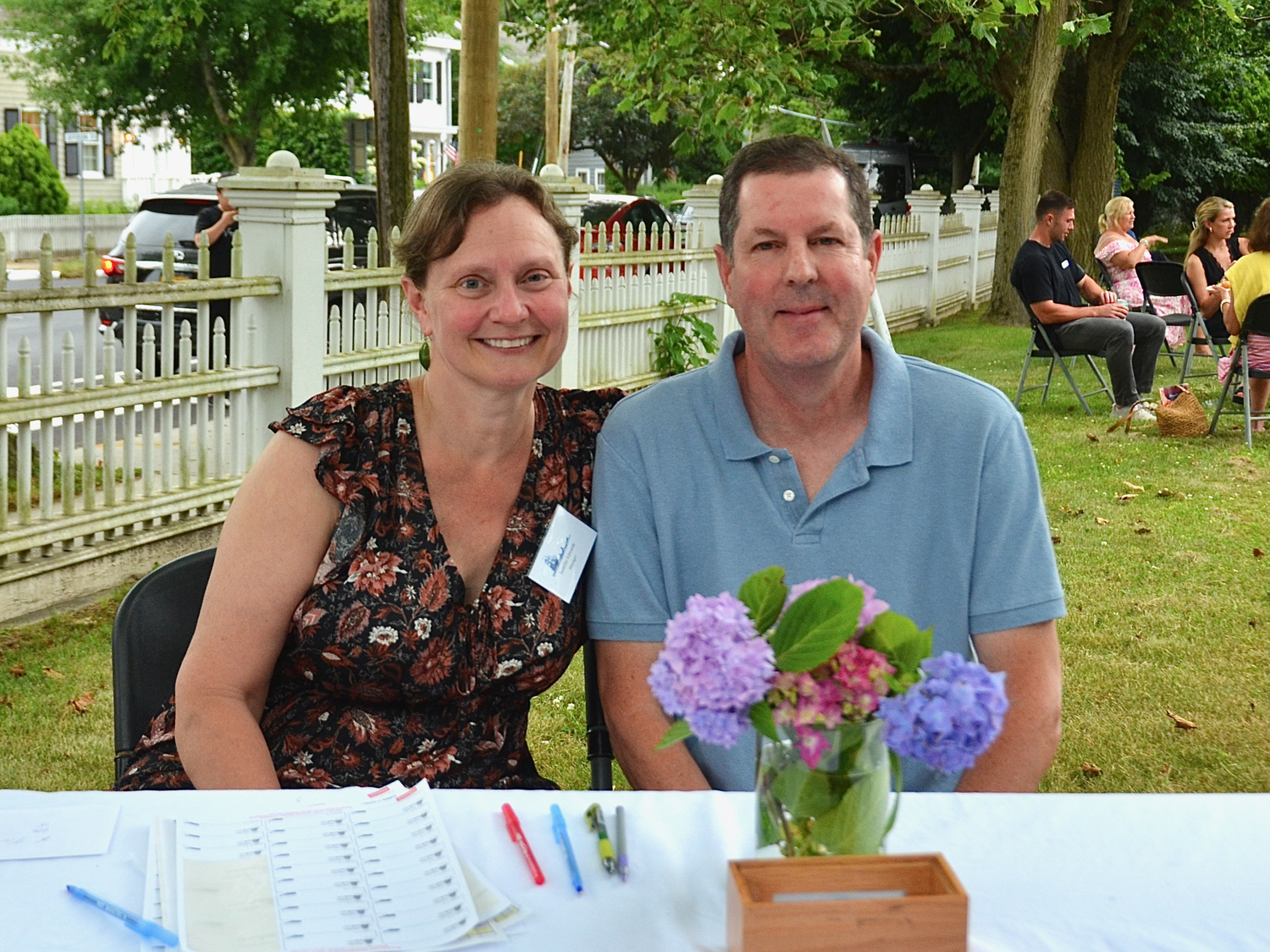 Jen and Tom Edwards at the Sag Harbor Whaling & Historical Museum’s annual 