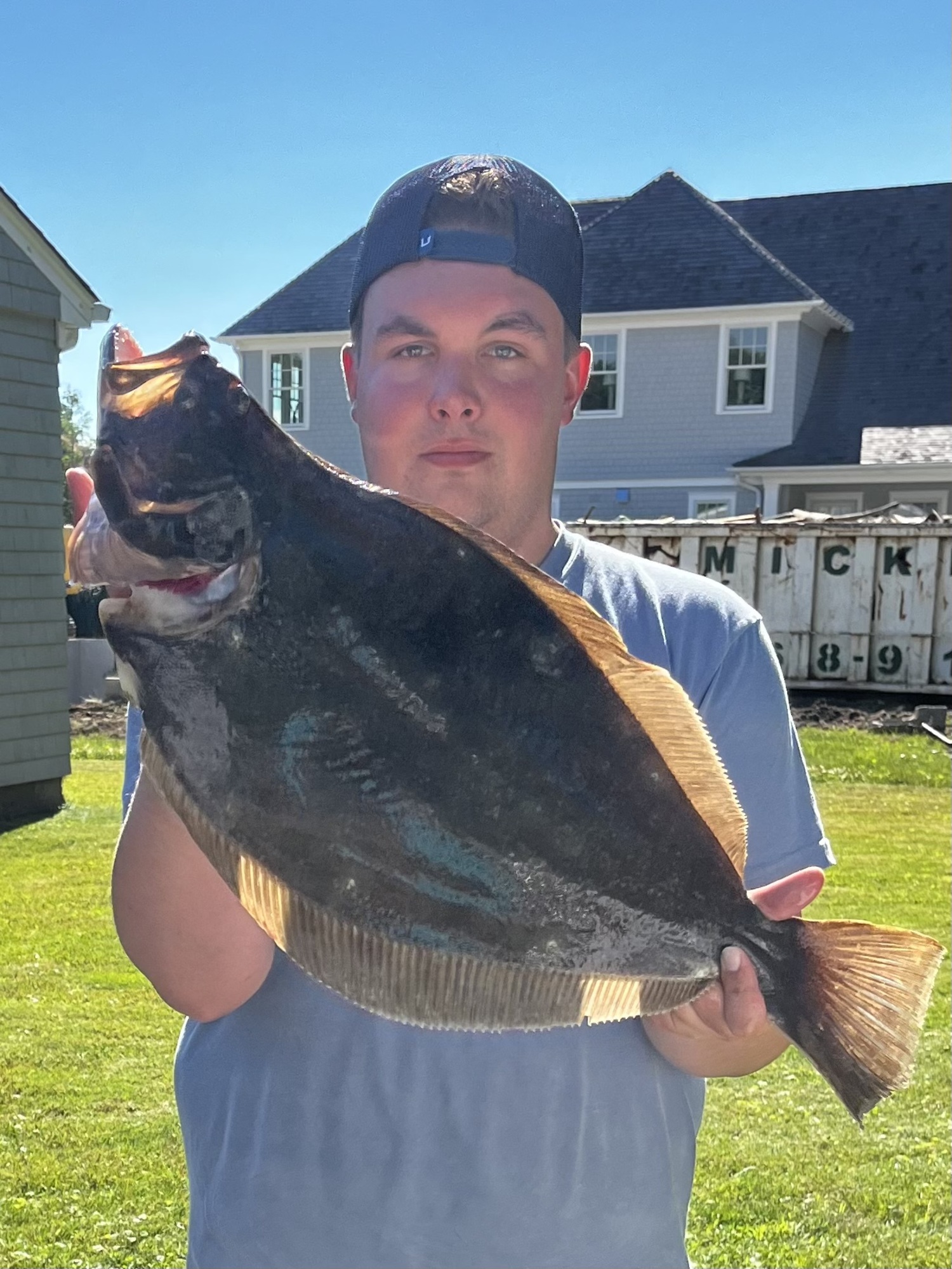 Chris Brenner Jr. decked this 25-inch fluke while fishing in Shinnecock Bay recently. Fluke fishing in both the bays and the ocean has been getting better as the hot weather has settled in.