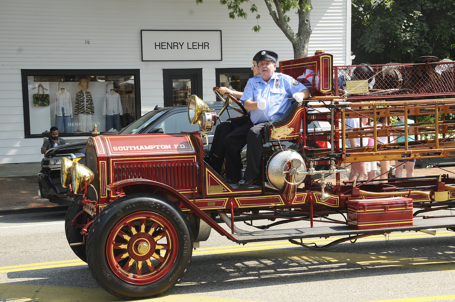 The Southampton fire Department during the parade. RICHARD LEWIN