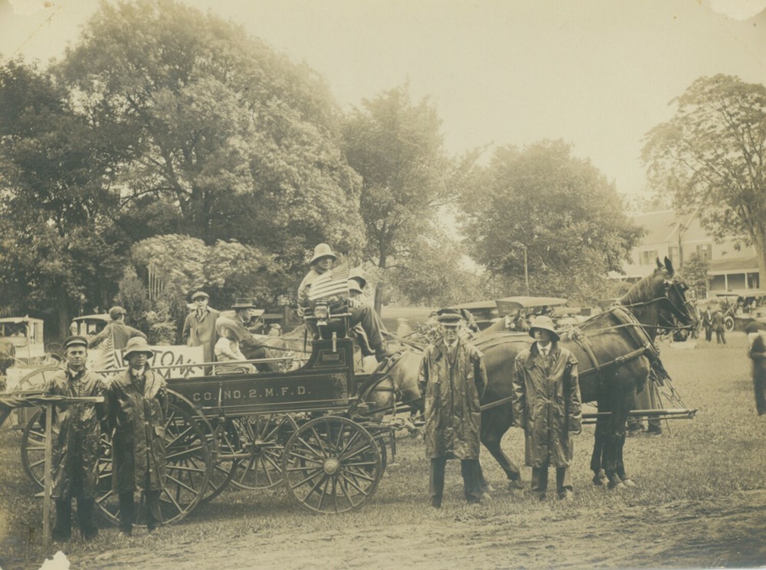 The Maidstone Fire District of East Hampton was represented in a 1915 Independence Day parade. THE EAST HAMPTON LIBRARY LONG ISLAND COLLECTION