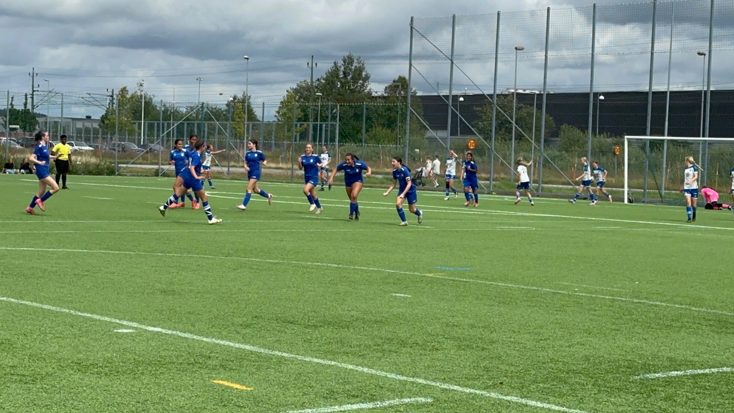 Members of the 2009 girls academy team at the Gothia Cup in Sweden.