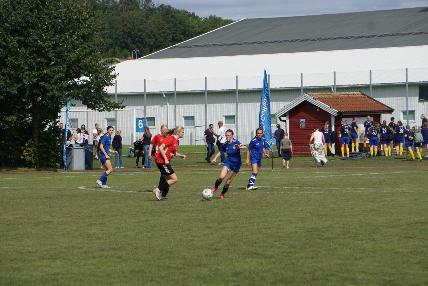 Members of the 2009 girls academy team at the Gothia Cup in Sweden.