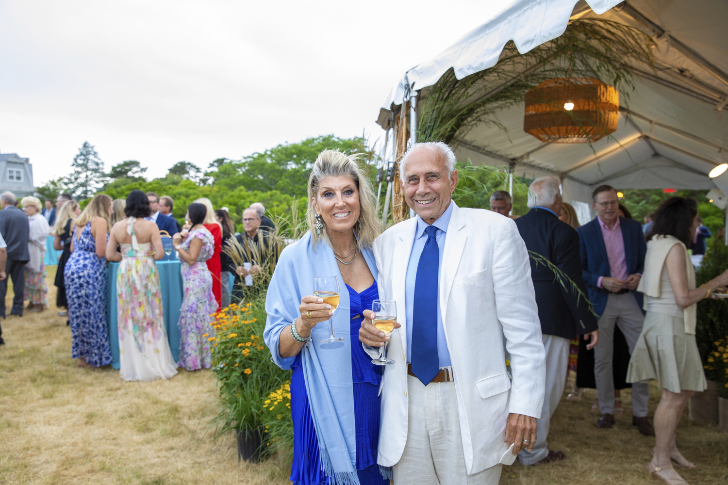 Lisa and Paul Arida at the East End Hospice Seaside Soiree Summer Gala on June 29 in Quogue.   BARBARA LASSEN