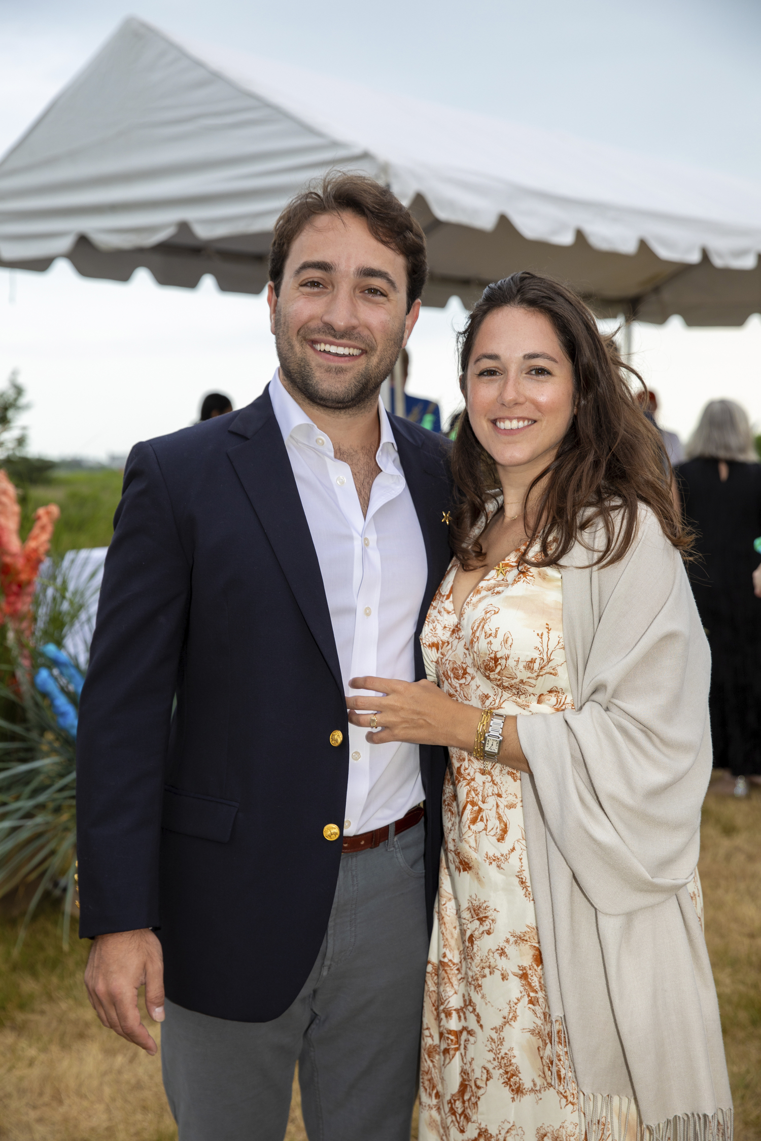 Junior Chairperson Harrison Messer and Paige Alpert  at the East End Hospice Seaside Soiree Summer Gala on June 29 in Quogue.   BARBARA LASSEN