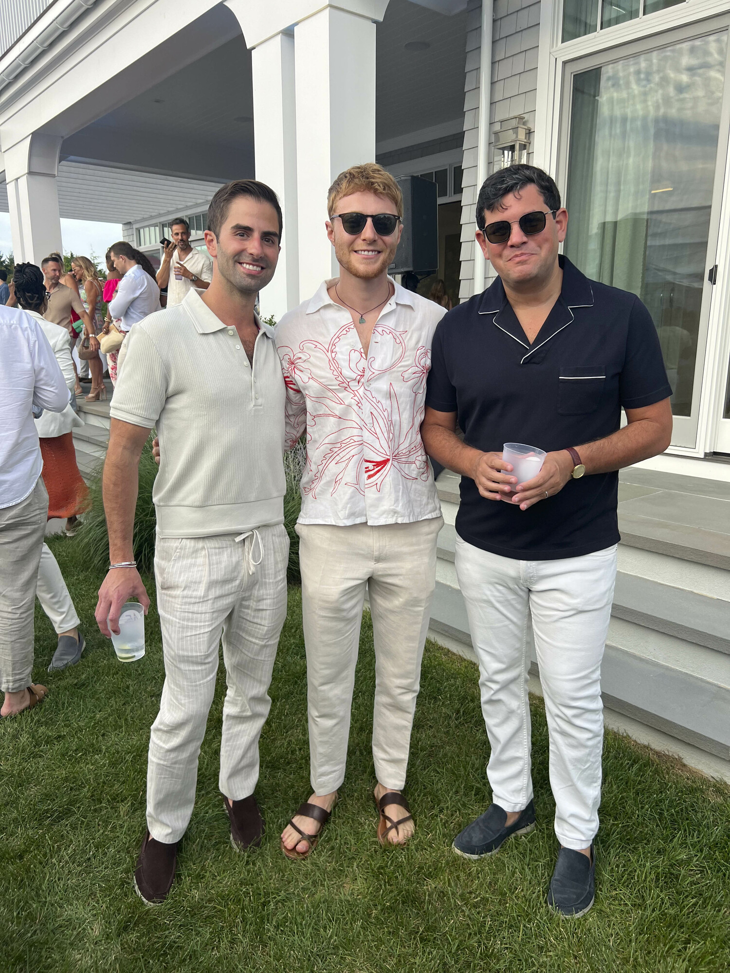 Leo Paige, Thomas Isen and Max Wolfson at the 2024 Hetrick-Martin Institutes School’s Out benefit on Saturday evening in Water Mill. The event, hosted by Emmy Award-winning talk show host Tamron Hall, broke the organization’s previous record from last year by over $100,000, raising more than $760,000. The Hetrick-Martin Institute is the nation’s oldest LGBTQIA+ youth organization serving queer and trans youth.  TRISTAN DYER