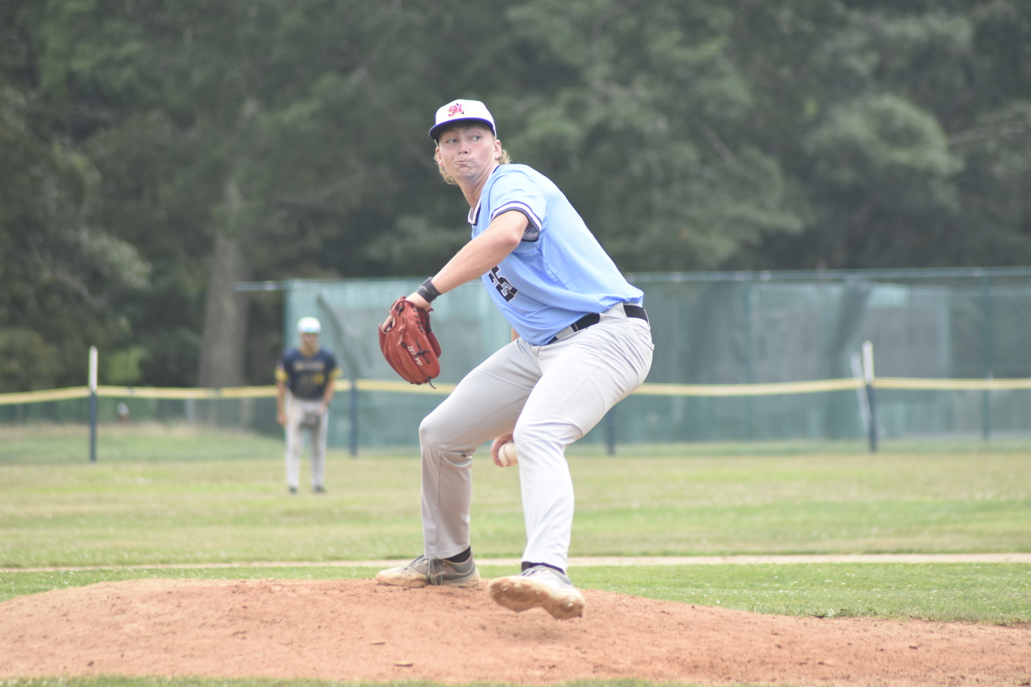 Brett Borcherding (Rose-Hulman Tech) takes the mound.   DREW BUDD