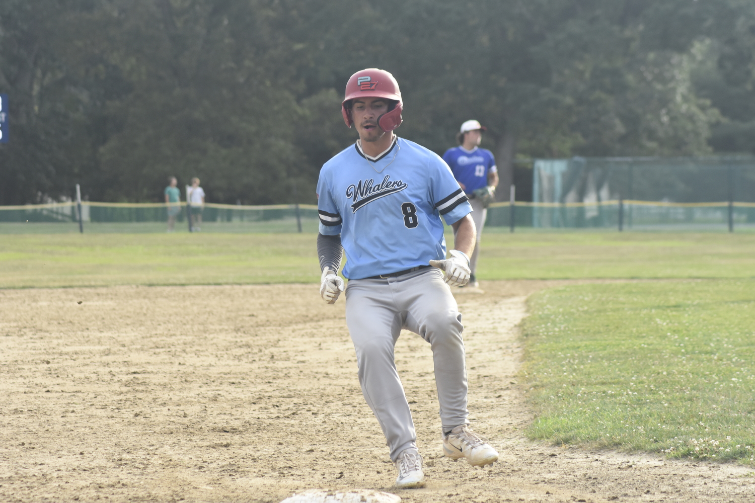 Tucker Genovesi (St. Bonaventure) pulls up a third.   DREW BUDD