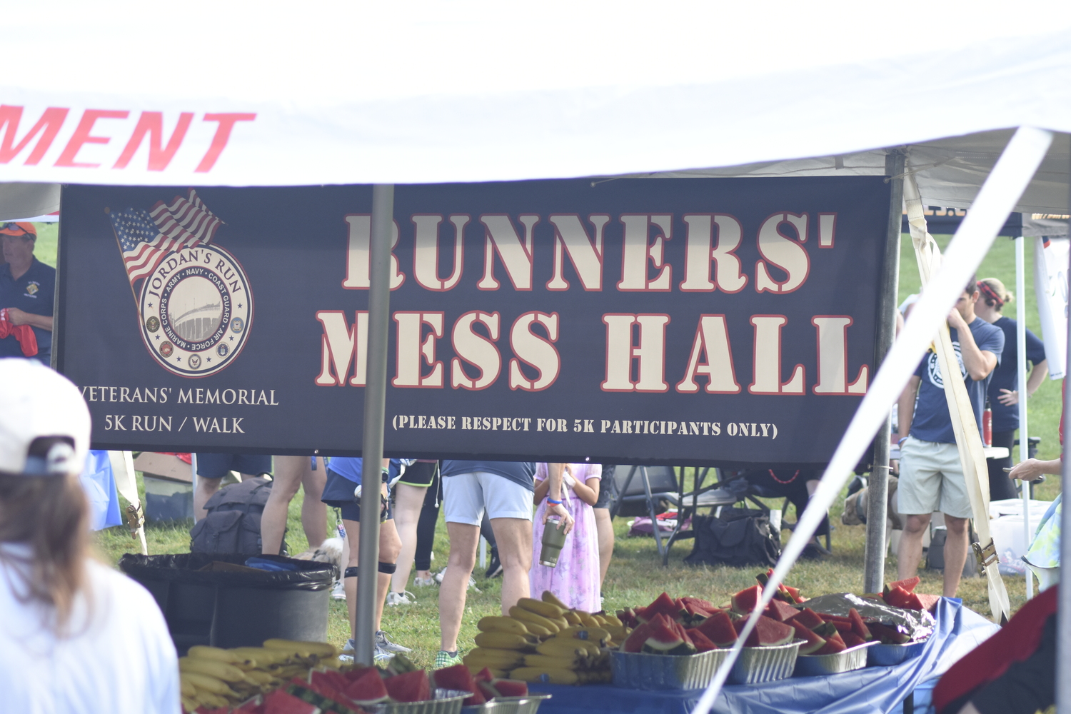 The Runners' Mess Hall where registration and refreshments can be hand.  DREW BUDD