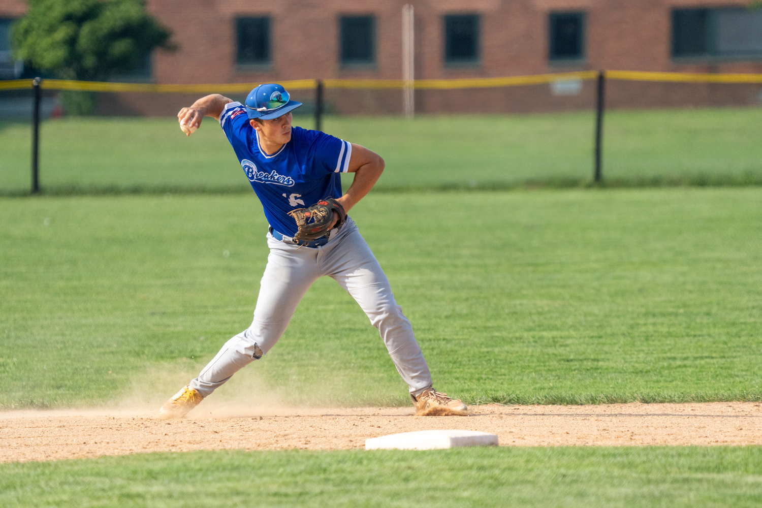 Joseph Frazzetta (New Haven University) makes a play at shortstop.   RON ESPOSITO