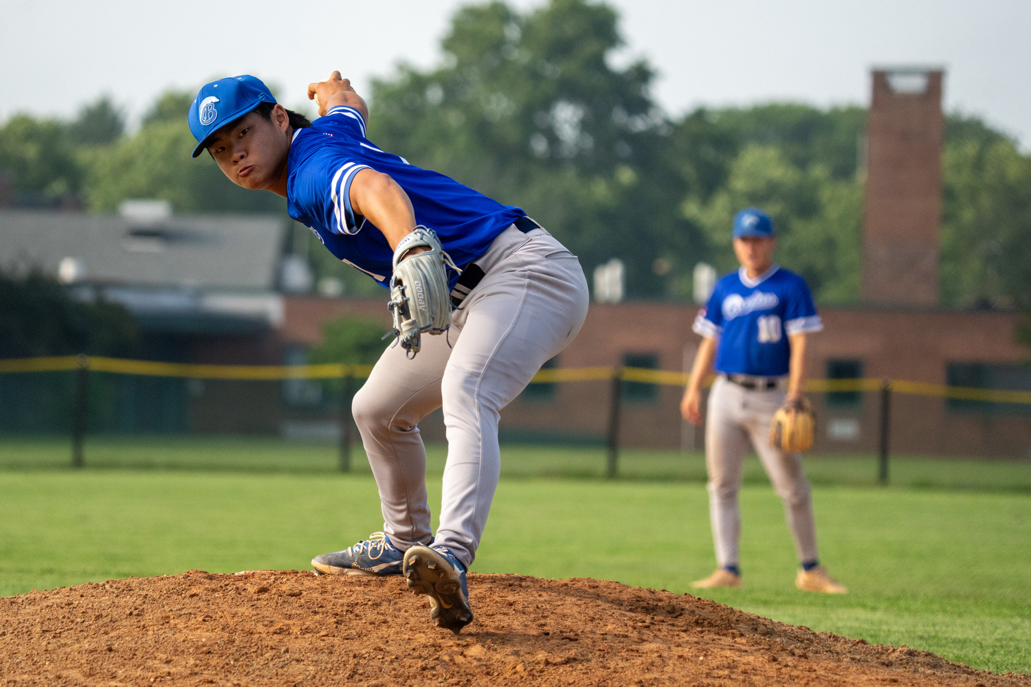 Sidearm pitcher William Chu (SUNY Maritime) was strong his pair of postseason games.   RON ESPOSITO