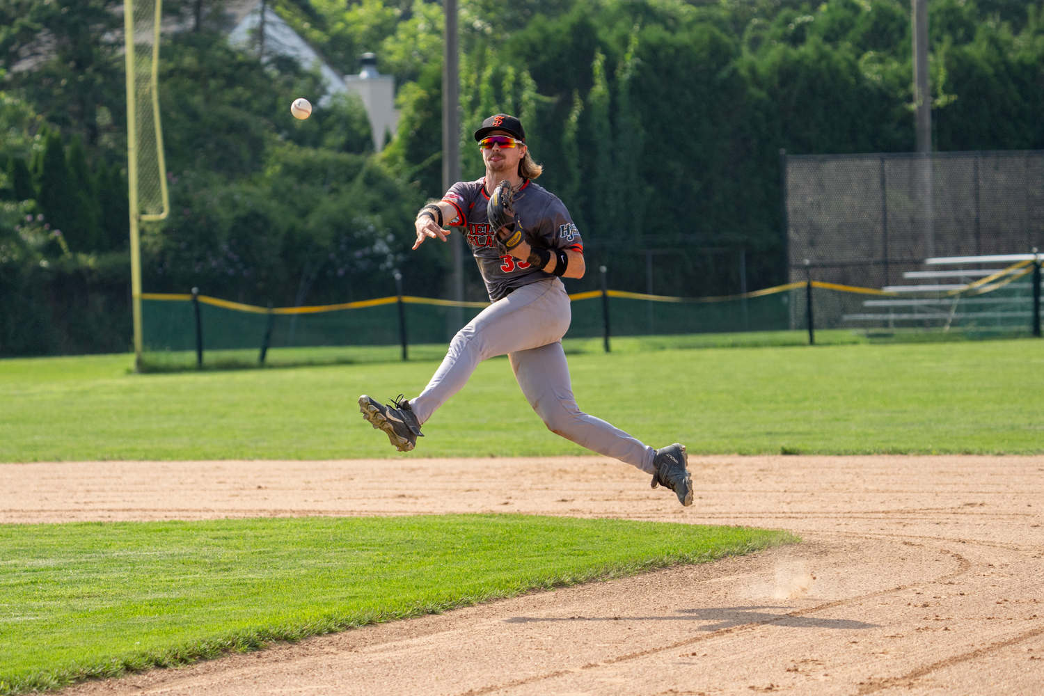 Briggs Loveland (Emerson) makes a play on the run.   RON ESPOSITO