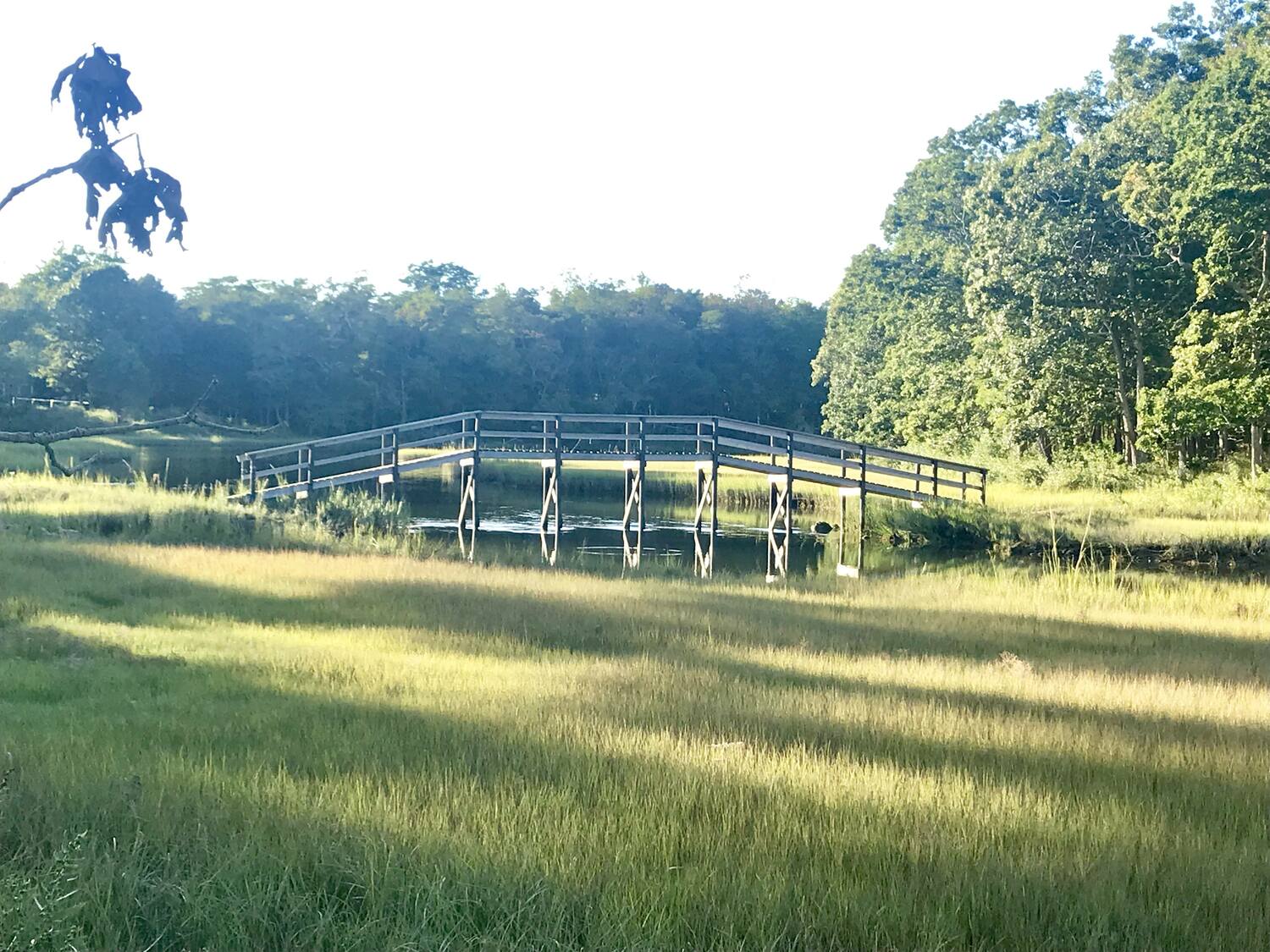 The North Haven Loop Trail bridge in better days. COURTESY CAMILLE PETRILLO