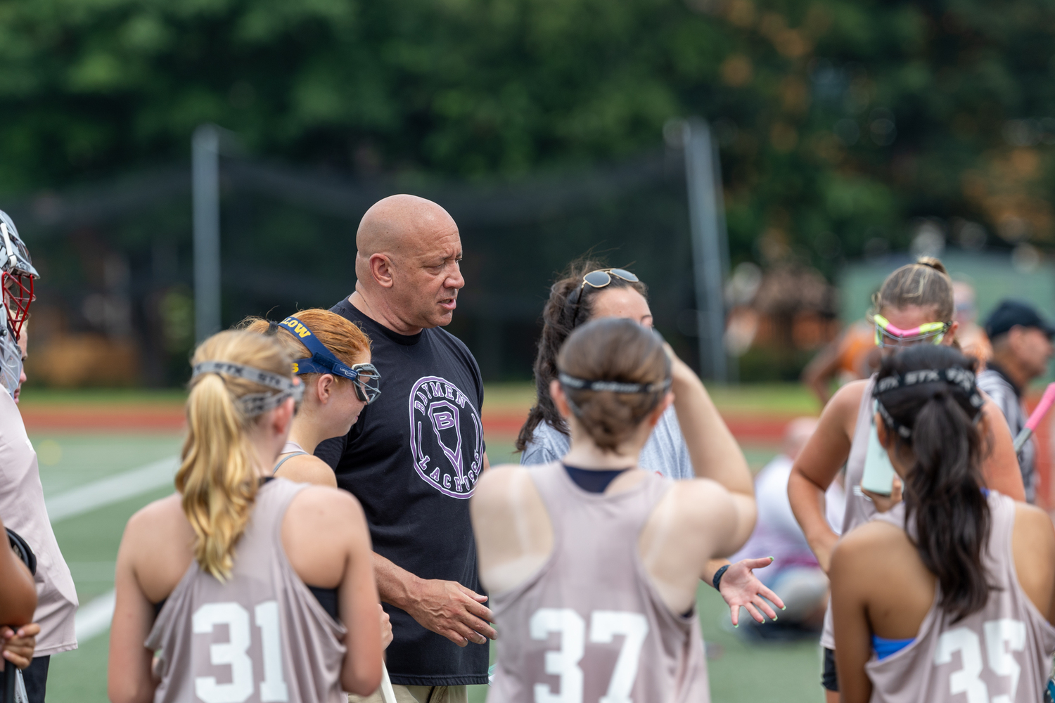 Jules Radin talks to his players.  RON ESPOSITO