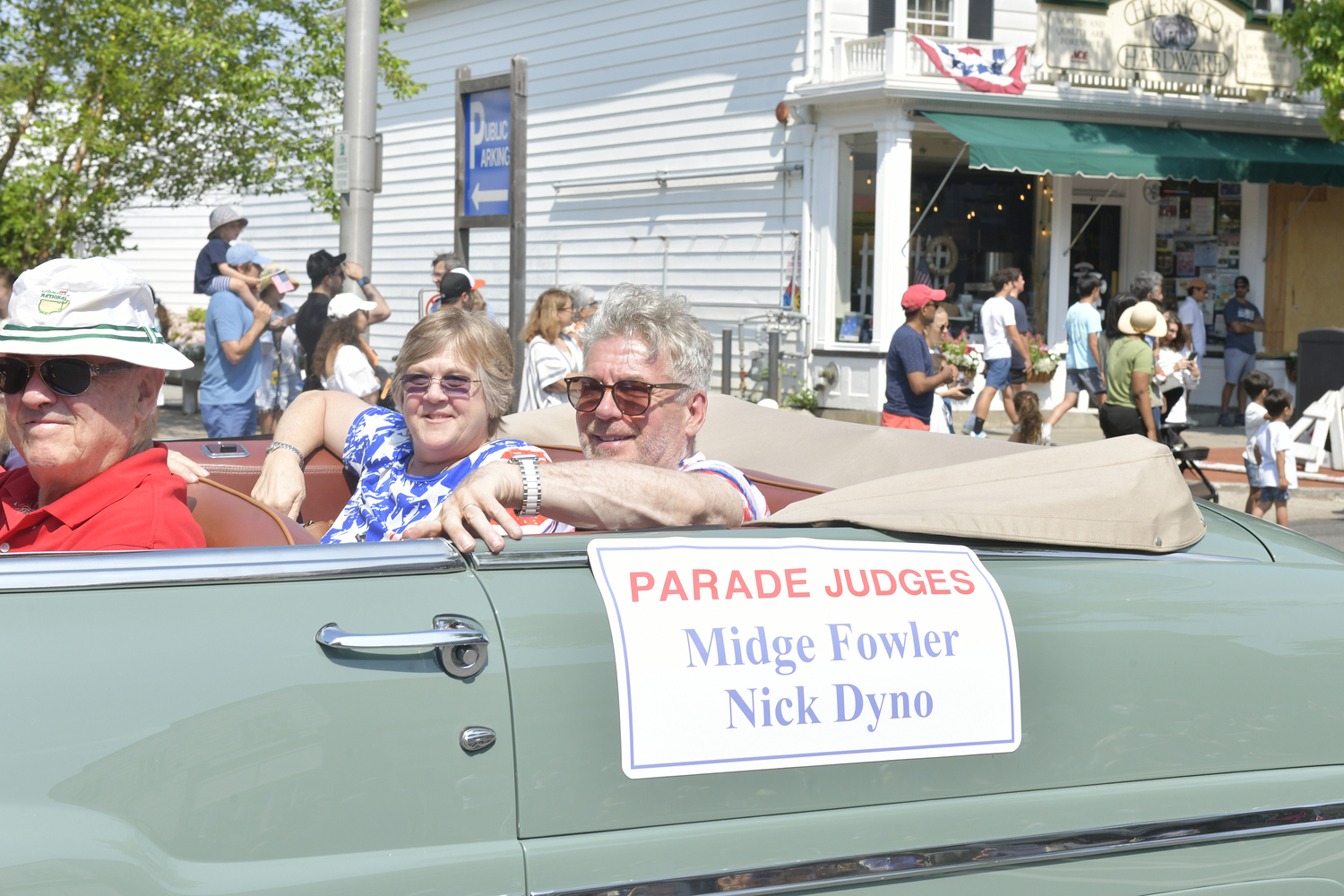 Parade judges Midge Fowler and Nick Dyno