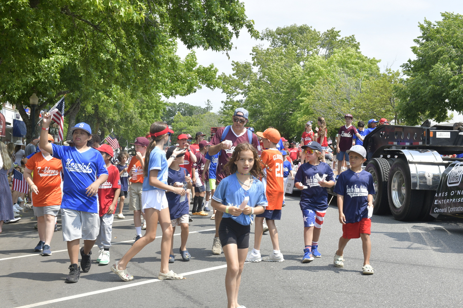 The July 4 parade in Southampton.