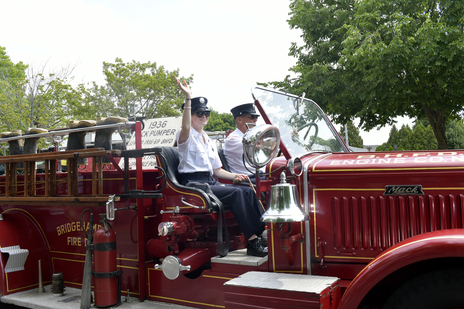 Natalie Federico and Brett Shevack from the Bridgehampton Fire Department.