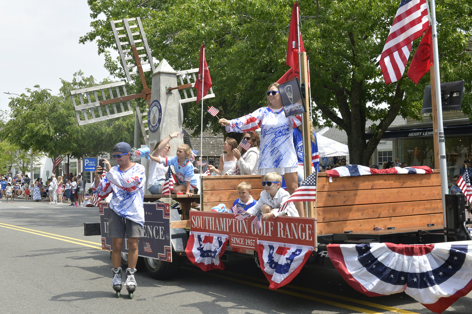 The July 4 parade in Southampton.