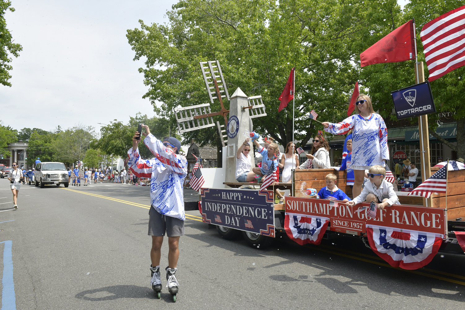 The July 4 parade in Southampton.