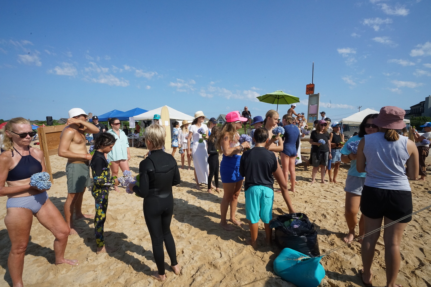 The morning of the Rell Sunn Surf Contest and Benefit always begins with the blessing of the water.  DOUG KUNTZ