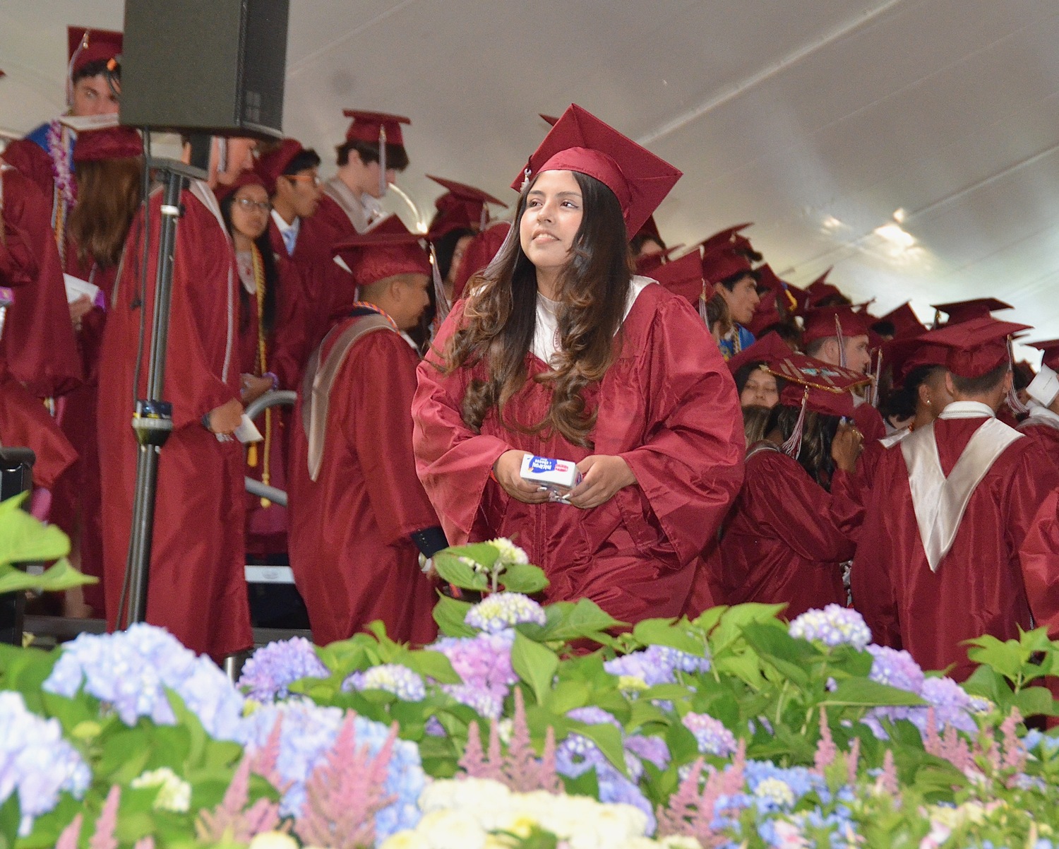 Members of the East Hampton Class of 2024 received their diplomas on June 28.  KYRIL BROMLEY