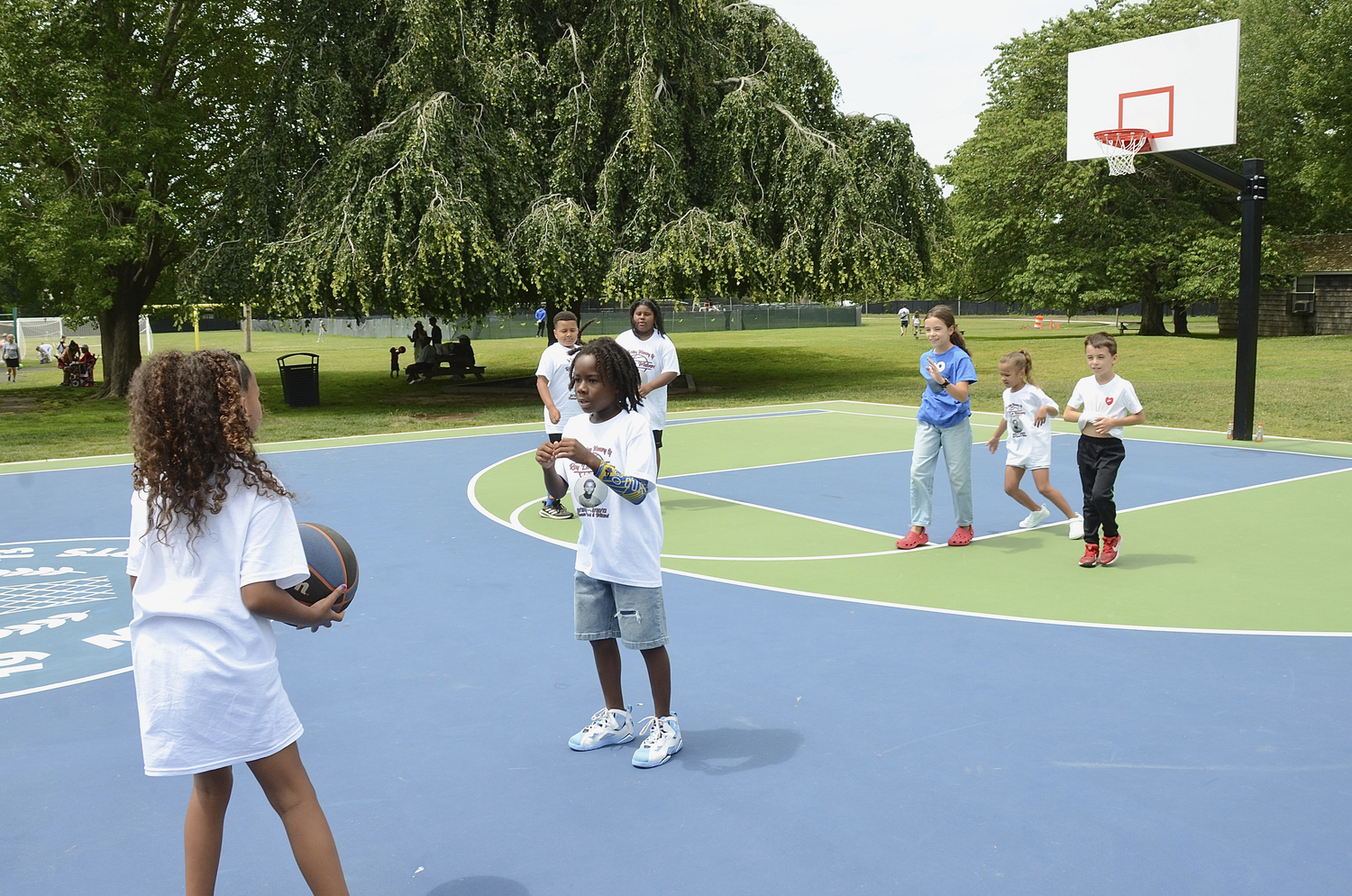 The new Roy Lee Mabery Memorial Courts have already drawn people of all ages. KYRIL BROMLEY
