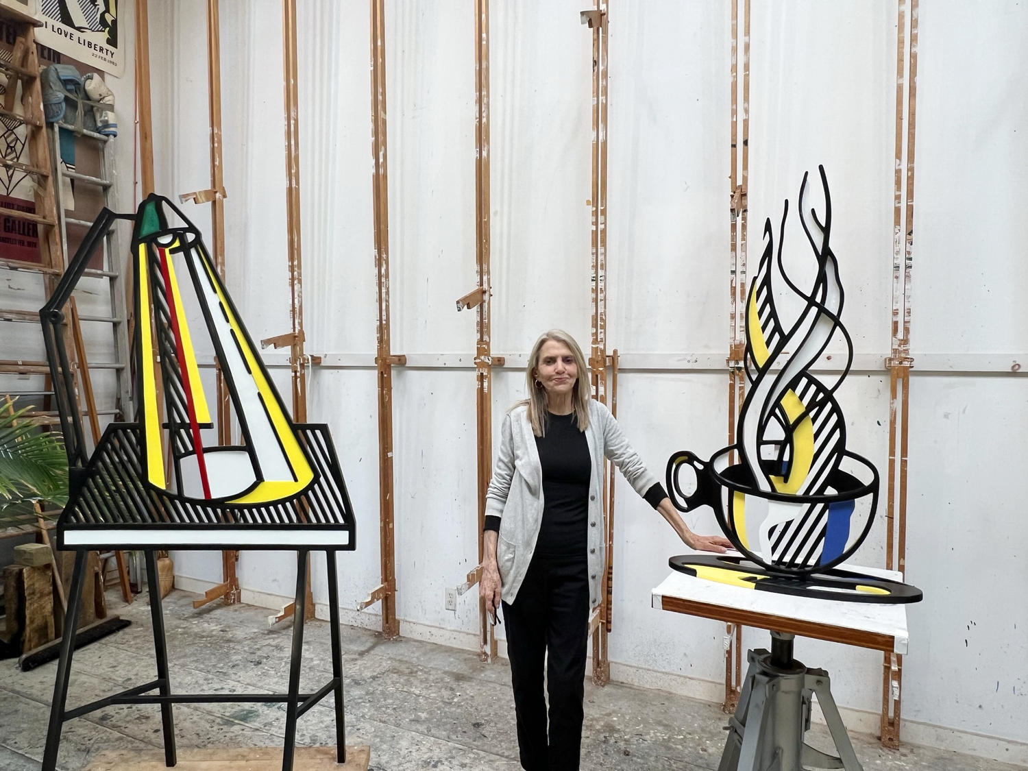 Dorothy Lichtenstein in her Southampton studio. FRANK AVILA-GOLDMAN