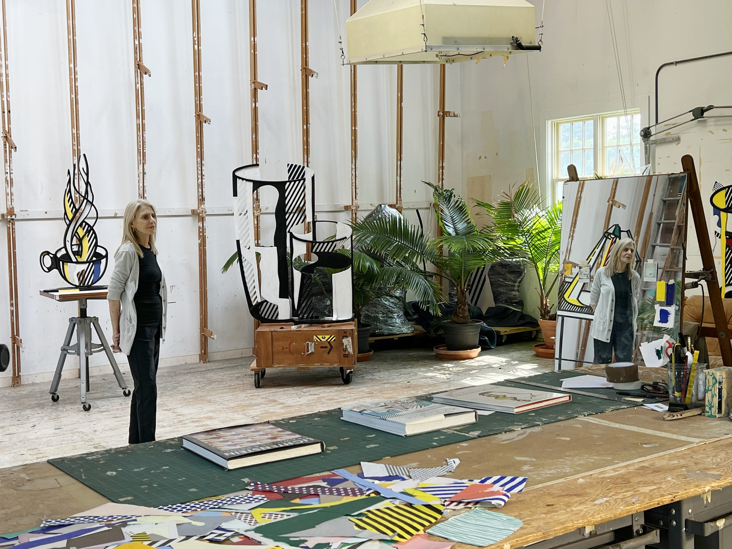 Dorothy Lichtenstein in her Southampton studio. FRANK AVILA-GOLDMAN