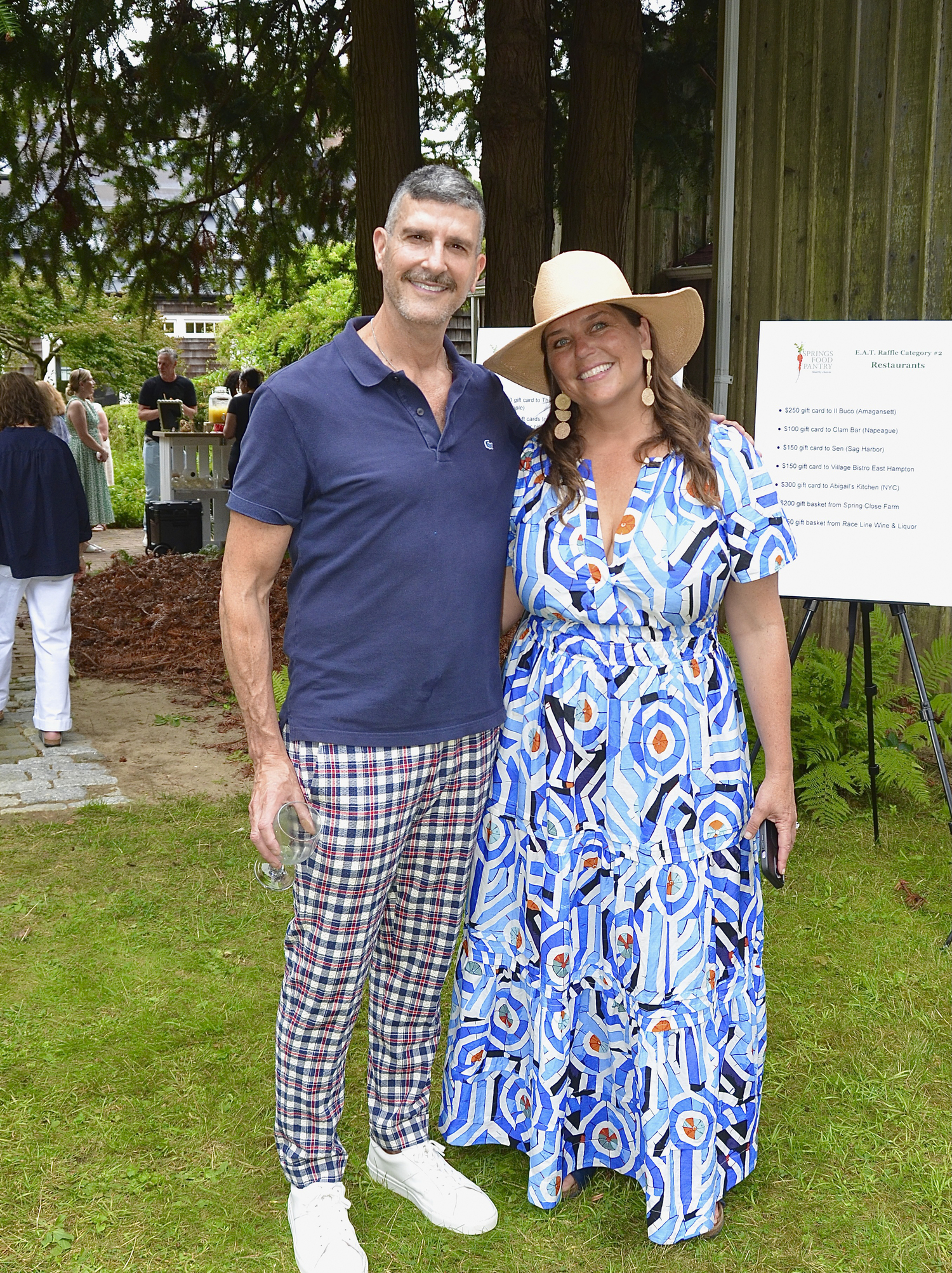 Steven Sergiovanni and Jenny Desmond at the Springs Food Pantry's 