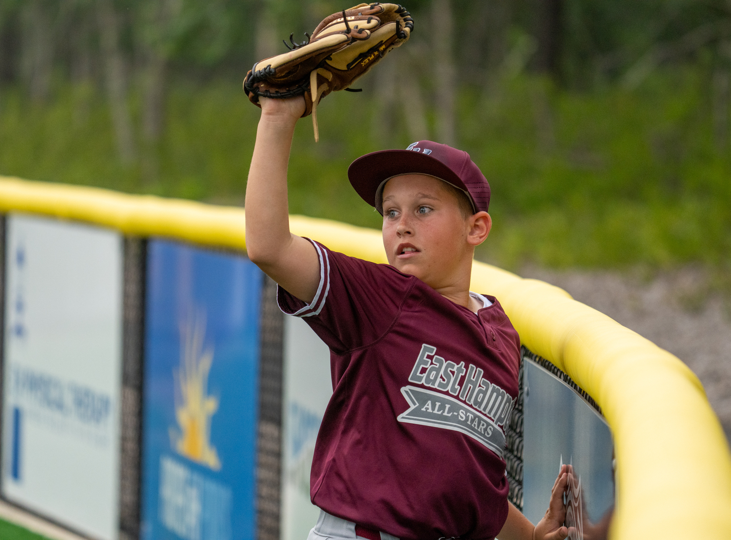 William Babinski makes a catch in the outfield.    RON ESPOSITO