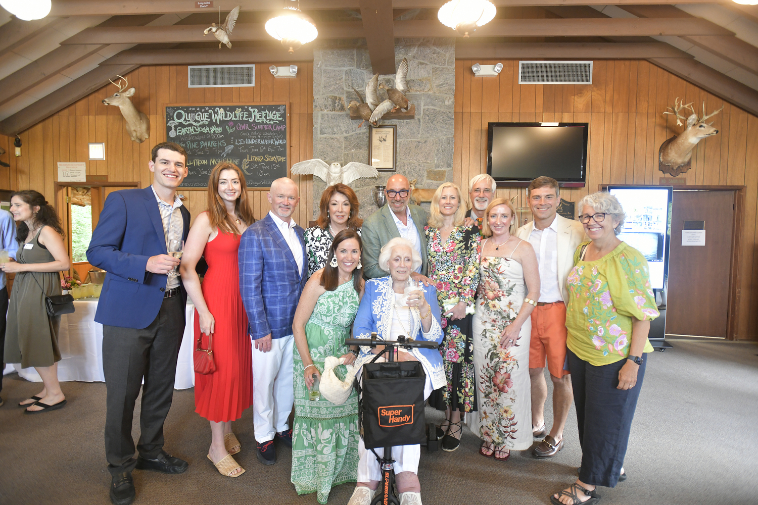 Honorees the Belt, deRopp, Hart and Weinman family at the Quogue Wildlife Refuge's 